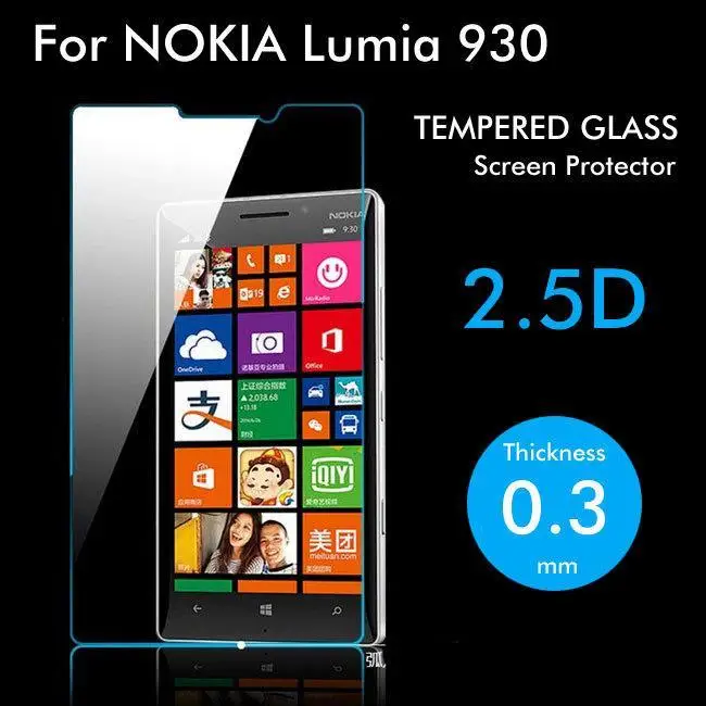 

2.5D Original 9H High Quality Tempered Glass Protective Film Explosion-proof Screen Protector For Nokia Lumia 930