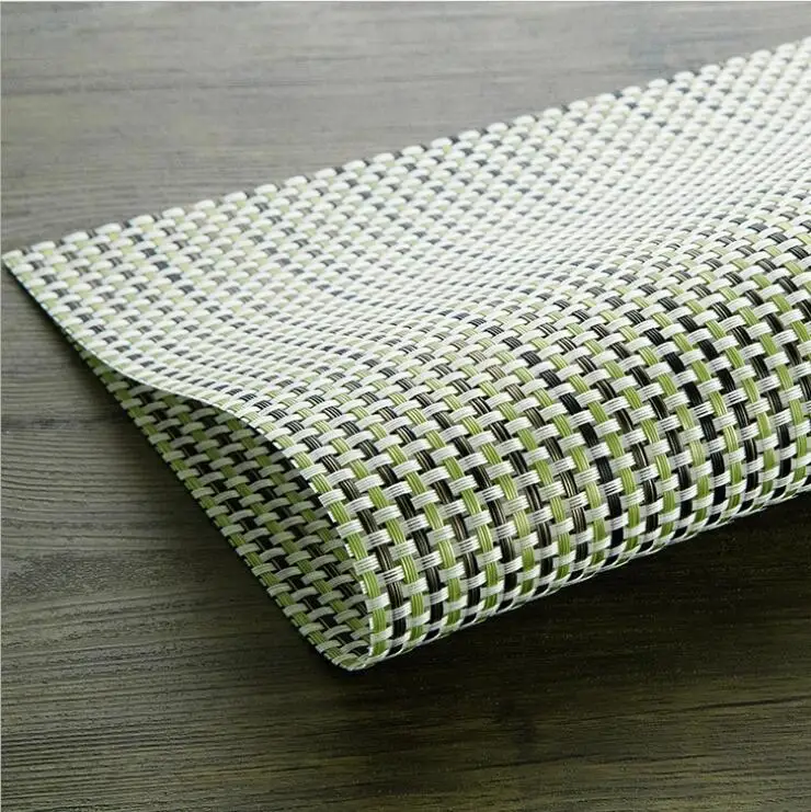 

Fyjafon 2/4/6pieces Set Kitchen Table Mats Solid PVC Table Mat Placemats Green Heat Protection Decorative Placemats Dining Table