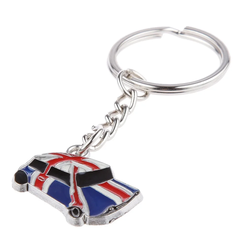 

Lovely Mini England Car Keyring Keychain Gift Souvenir Bag Charm High Quality Metal Keychain Bag key Accessory