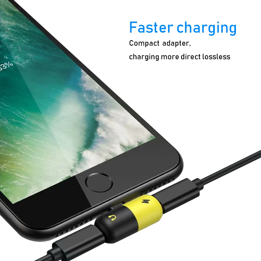 Portefeuille 2in1 8pin Converter Charging Audio Adapter For iPhone X 7 8 Plus Charger Splitter Music For Apple Headphone Adapter Portefeuille 2in1 8pin Converter Charging Audio Adapter For iPhone X 7 8 Plus Charger Splitter Music For Apple Headphone Adapter