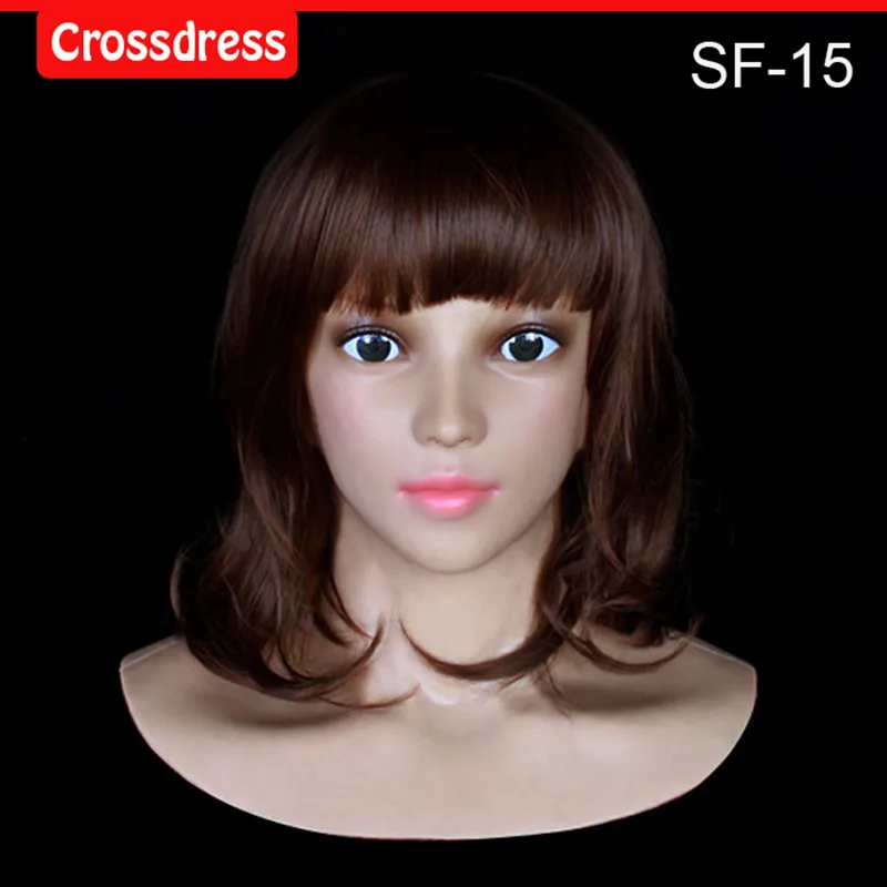 SF 15 silicone true people mask costume mask human face mask silicone dropshipping