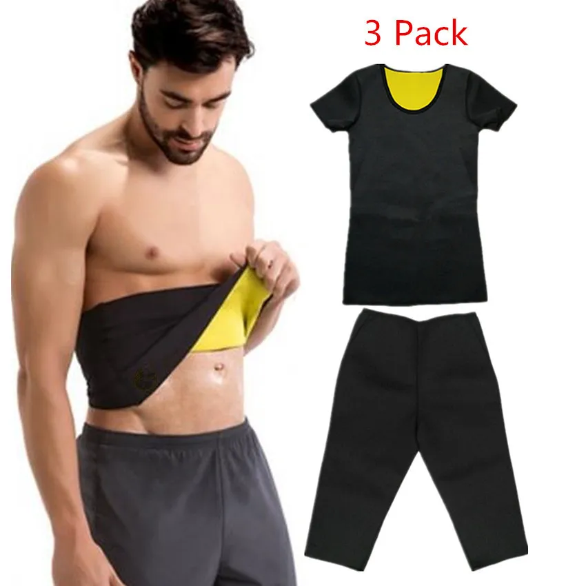 

Tongguo Shaper Shapers Men's Compression Slimming Shirt Belt NEW body Shaper Men Thermal Slim shirt and Pants Waist Trainer Set