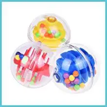 Rampas com Sino Brinquedo dos Desenhos Animados para Crianças Rctown Rotação Multi-colorido Esférico 5-camada 10 Brinquedos de encaixar