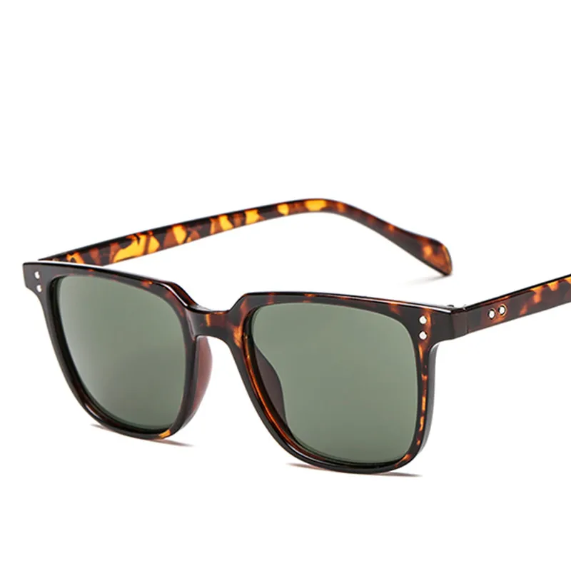 Новинка, квадратные солнцезащитные очки для мужчин, солнцезащитные очки для вождения, рыбалки, UV400, Винтажные Солнцезащитные очки для женщин, gafas de sol - Цвет линз: Leopard