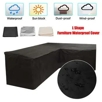 

Garden Furniture L Shape Sofa Cover Slipcover Piano Sofa Couch Covers for Living Room Outdoor Waterproof Dustproof