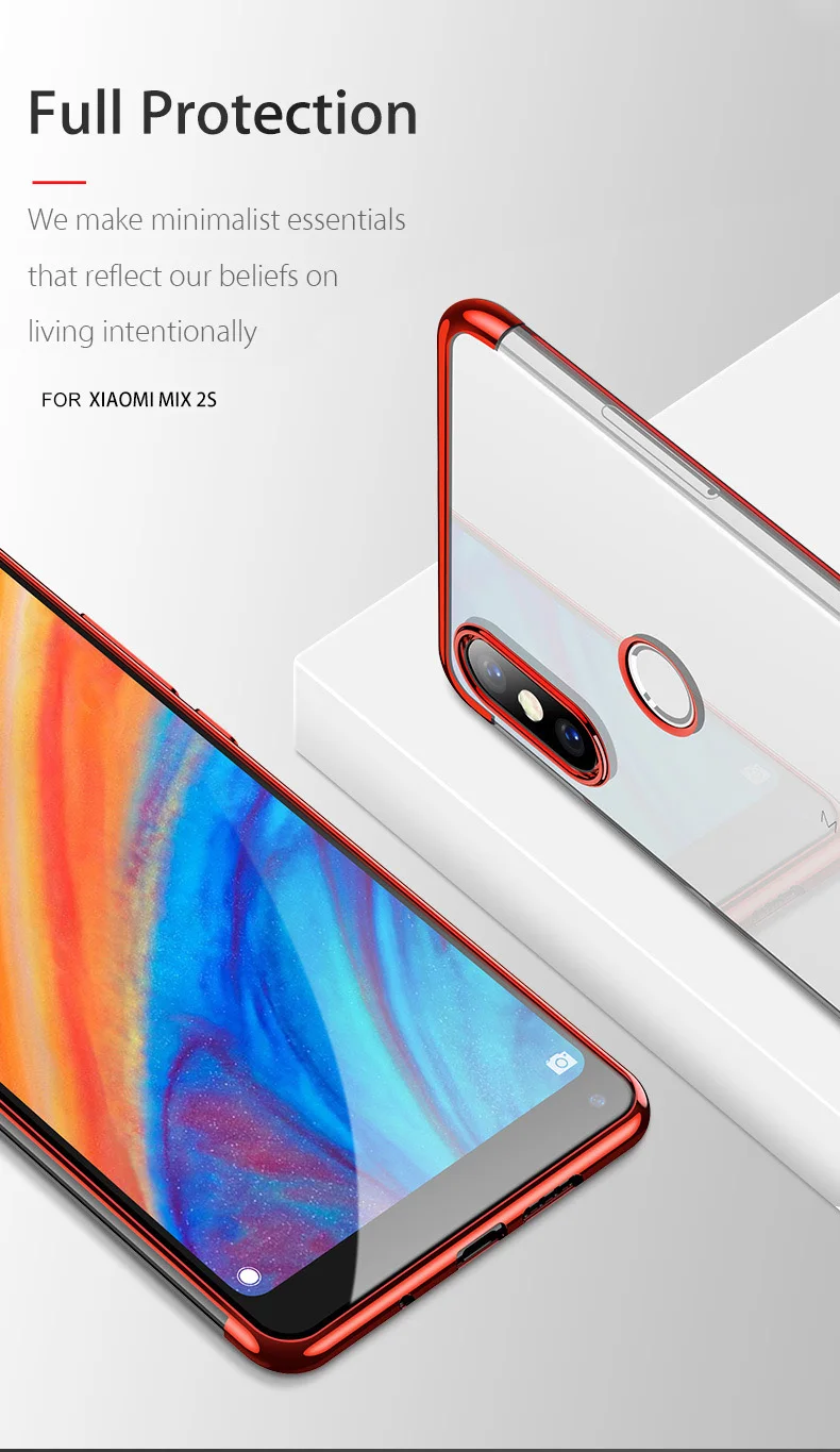BBSW Electroplate Soft TPU Phone Case for Xiaomi Mi8 SE Mix2S 6X 5X Redmi 5 Plus Note 5 Pro 5A 5A 4X Redmi Note 4X Shining Cover (4)