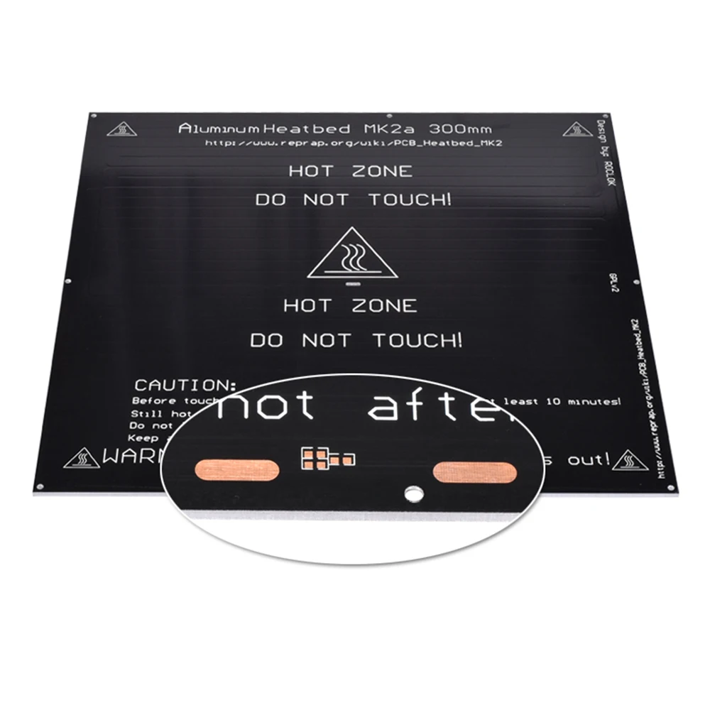

MK2A 300*300*3mm PCB Aluminum Heatbed Hot Plate Accessories of 3D Printer