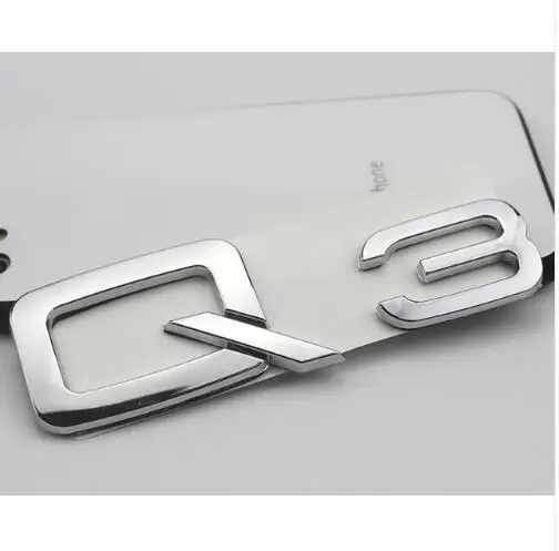 A3 A4L A5 A6L A7 A8 Q3 Q5 Q7 1,8 т 2,0 2,4 3,0 Т 3,2 3,6 4,2 для Audi все багажника выгрузки Ёмкость Эмблема для автостайлинга Стикеры - Название цвета: Q3