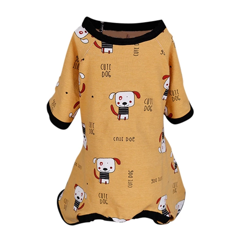 Одежда для домашнего питомца одежда новая мода хлопок Повседневная кошка щенок горячая Распродажа Досуг модель Чихуахуа хлопок комбинезон пижамы