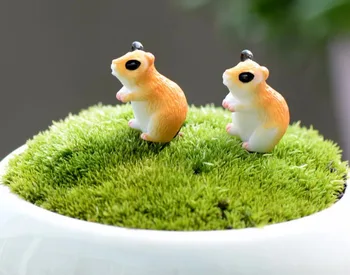 

50pcs Resin Hamster Miniatures Landscape Accessories For Home Garden Decoration Scrapbooking Craft Diy