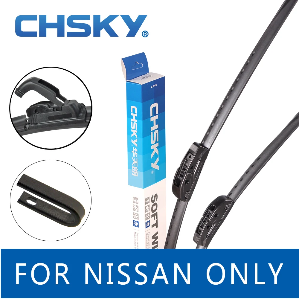 CHSKY Car Windshield Wiper Blade for Nissan Qashqai Pathfinder Note
