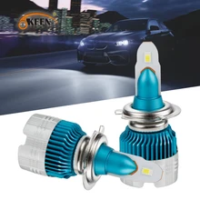 

OKEEN 2x Car Headlight Bulbs Led H7 Headlights H4 H1 H3 H11 9005 9006 9007 880 60W 6000LM 6500K Fog Light 12V Auto LED Headlamp