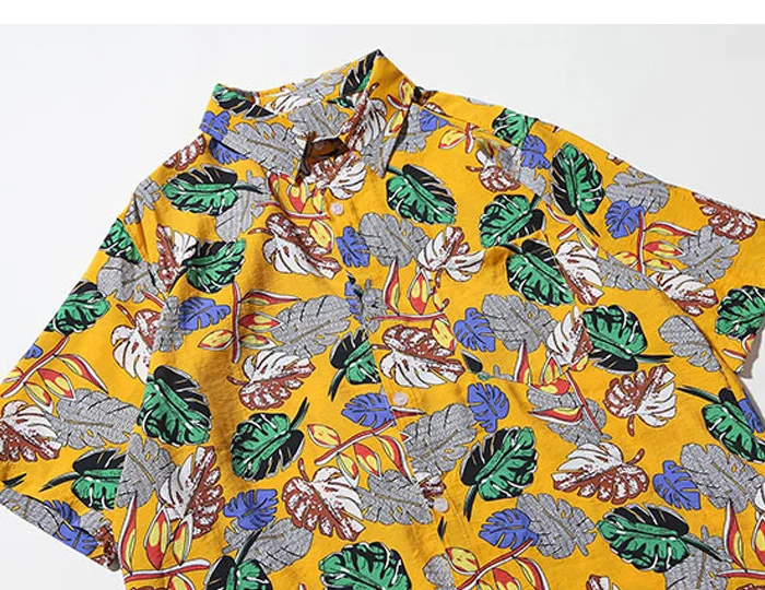 Aelfric Eden Harajuku мужские рубашки с принтом в японском стиле 2019 летние модные повседневные мужские рубашки в стиле хип-хоп с короткими рукавами