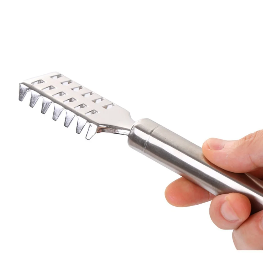New Stainless Steel Fish Scale Remover Cleaner Scaler Scraper Kitchen Peeler Tool