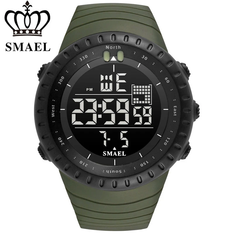 

Mens Watches Fashion Sport Digital Watch Men Waterproof Big Dial Sports Style LED Display Military Wristwatch Relogio Masculino
