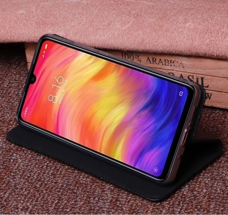 Nefeilike Роскошный чехол для Xiaomi Redmi Note 7 из натуральной кожи, роскошный чехол-книжка, кожаный чехол-книжка для Redmi note7, задний Чехол