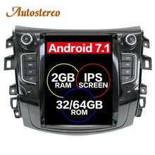 Android Tesla style Car GPS Navigation no DVD Player For NISSAN NP300 Navara 2014+ multimedia tape radio recorder head unit PAD
