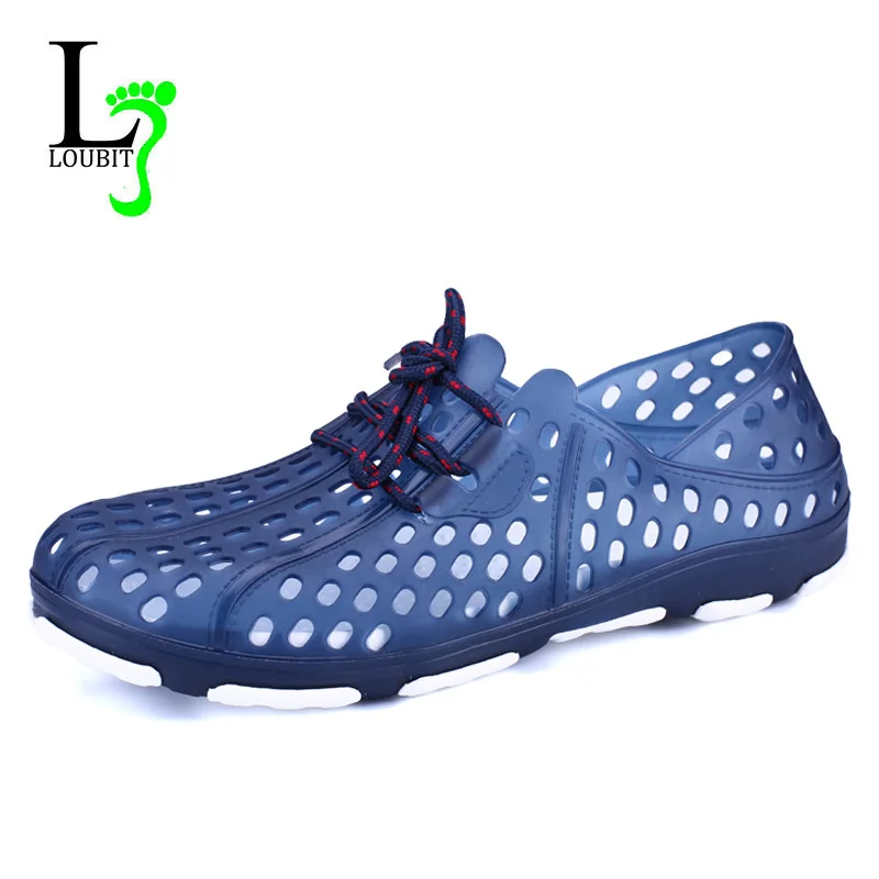 Men Sandals 2019 New Summer Style Shoes Hollow Slippers Hole Breathable Flip Flops Non Slip Man Big Size 39-45 | Обувь