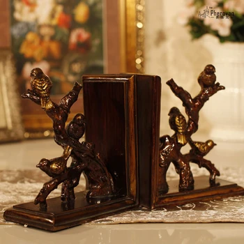 

style retro Decor furnishings American country bird book book by Home Furnishing Bookends resin jewelry ornaments