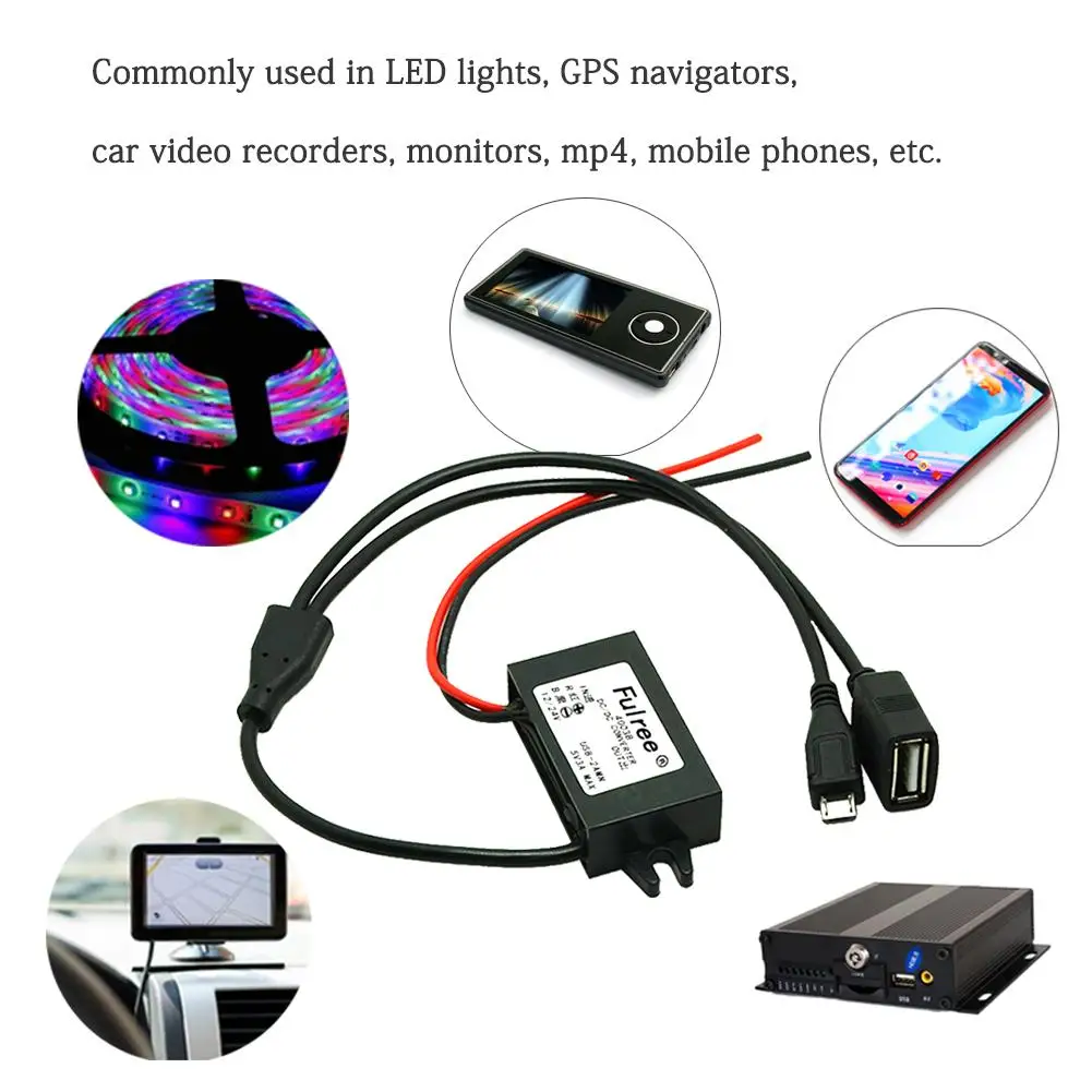 Лидер продаж 1 для 2 флеш накопитель USB с гнездовым микро 12 В 24 до 5 автомобиля