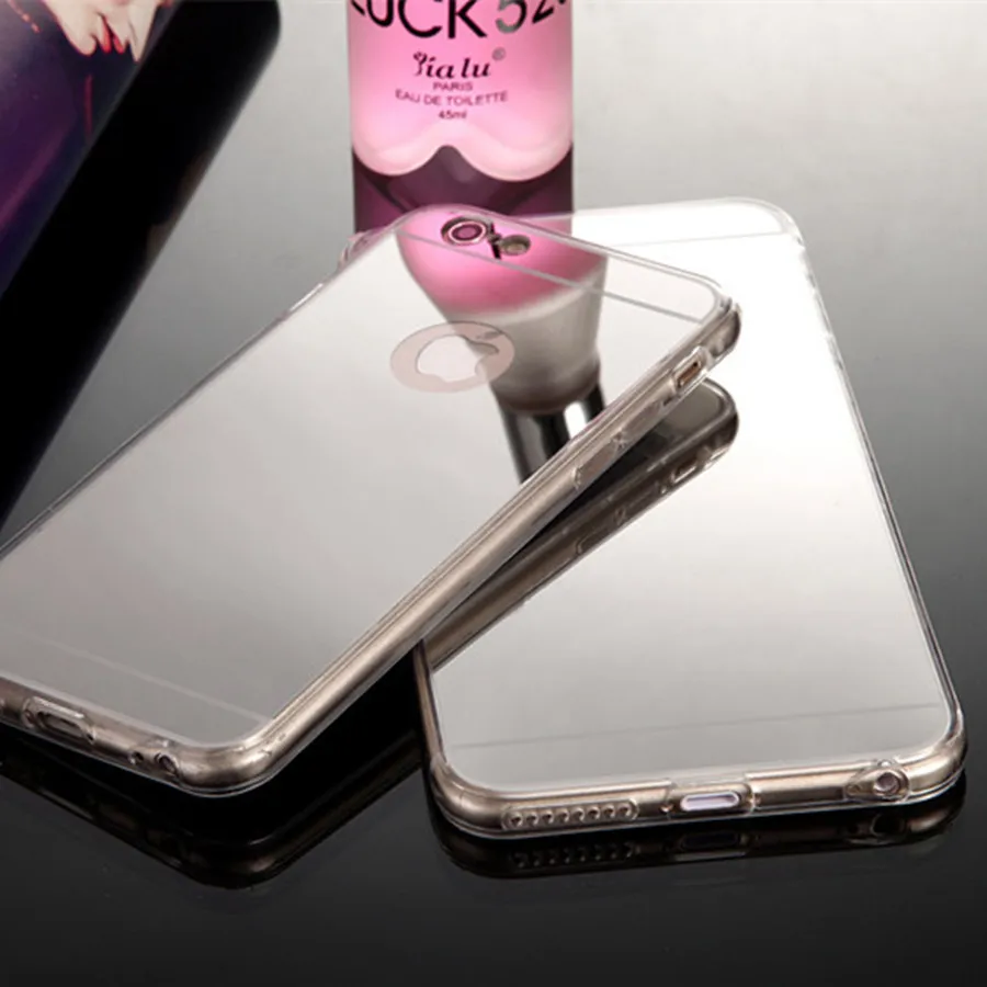 SE ультратонкий зеркальный чехол золотого цвета для iPhone 5S, 6, 6 S, 7 Plus, мягкий силиконовый защитный чехол из ТПУ для iPhone 5, 4S, SE, чехол s - Цвет: Silver