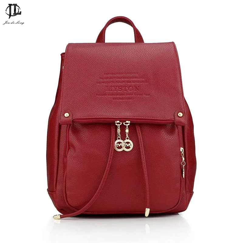 Классический стильный женский рюкзак для путешествий из искусственной кожи с зернистой текстурой личи, повседневная школьная сумка для ноутбука