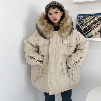 

women coat thick parkas winter women down jacket bread loose clothing preppy chic outerwer winter warm students jacket