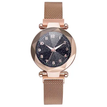 

Fashion Luxury Ladies Crystal Watch Waterproof Rose Gold Steel Mesh Quartz Women Watches Top Brand Clock Relogio Feminino New #A
