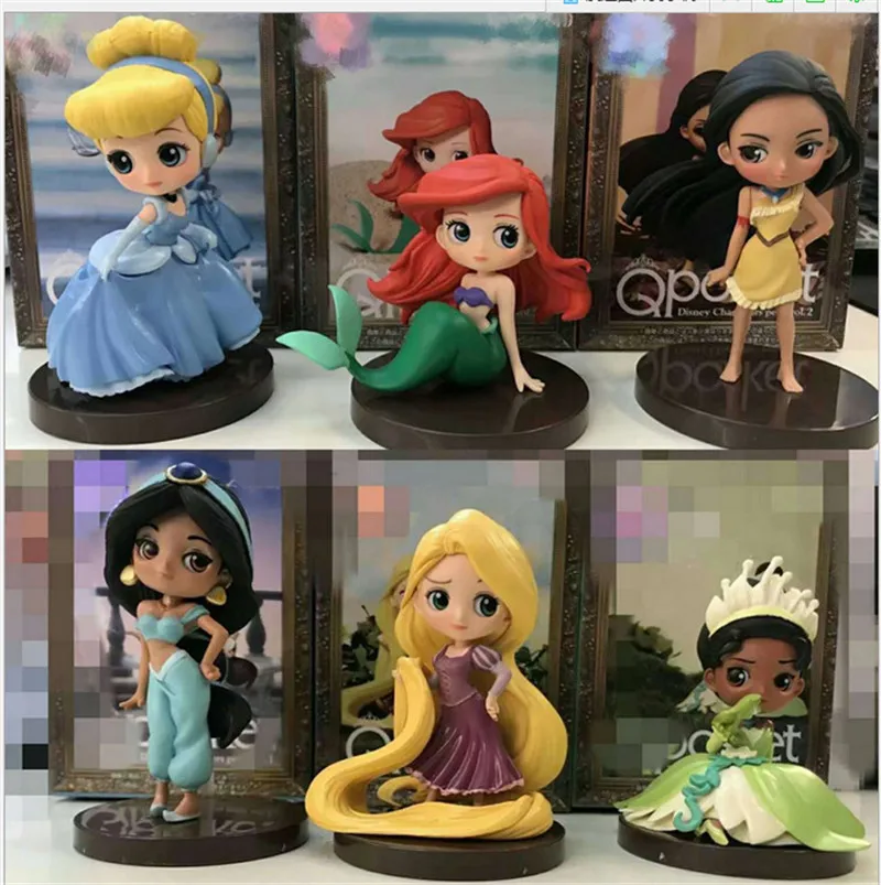

Movie Cartoon Snow White Sleeping Beauty Alice Mermaid Jasmine Princess Action Figure Toys Dolls Girls Cosplay Gift 3pcs/set