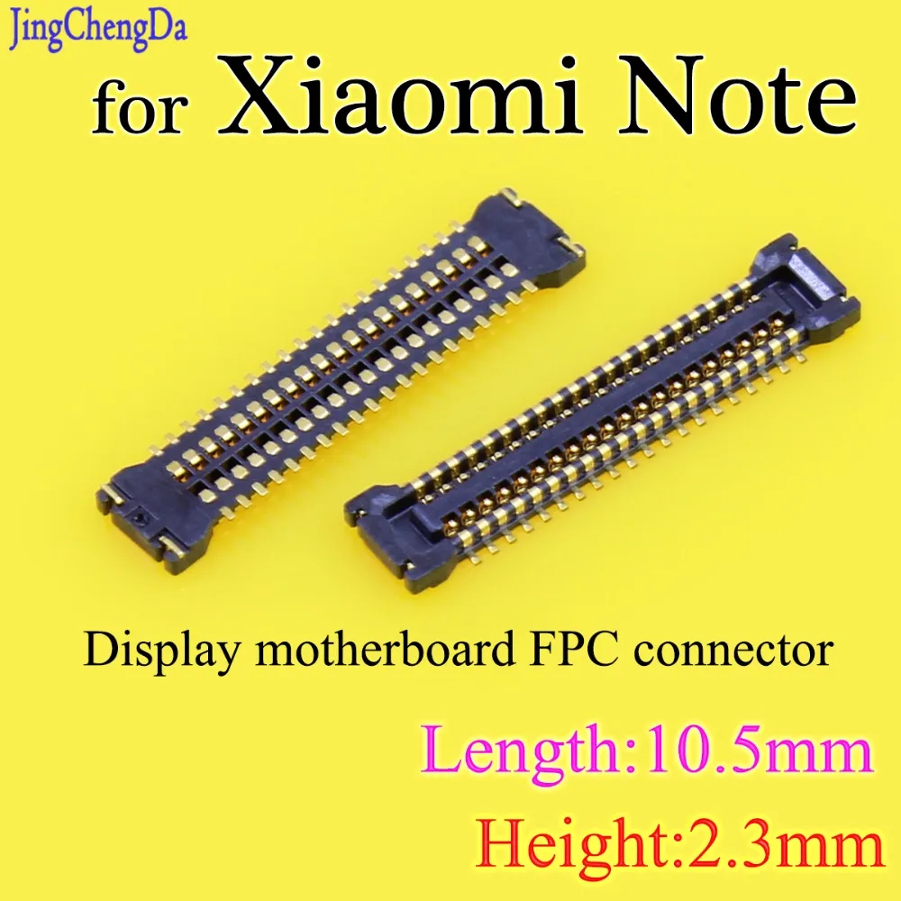 JingChengDa 10 PCS LCD Display Screen FPC Connector for Xiaomi Note Mi
