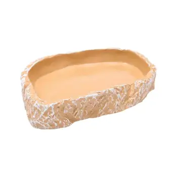 

1pcs 12*7.5*2cm Resin Tortoise Bowl Basin No poison Reptiles Feeding Supplies food container feeder dish for tortoise Reptiles