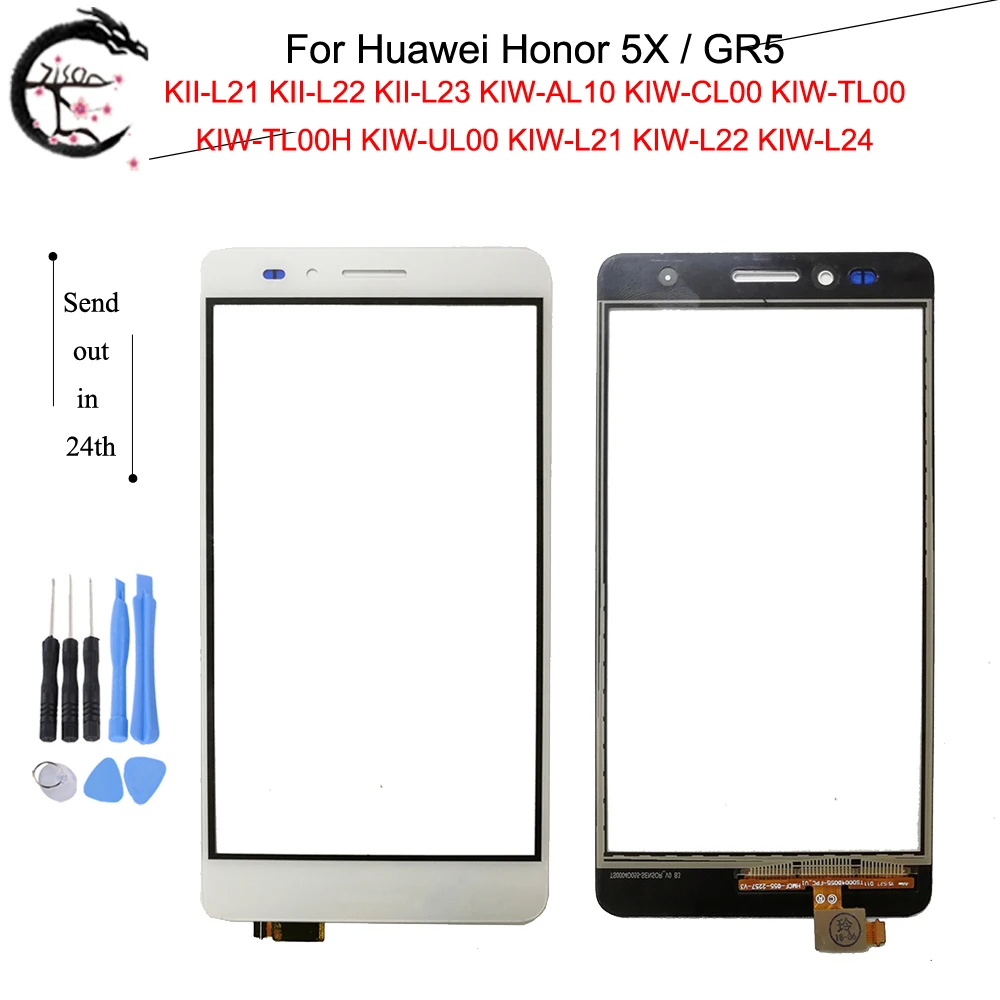 Сенсорный экран Панель для Huawei Honor 5X GR5 KIW-L21 KIW L22 L24 Сенсорный экран со шлейфом Honor5X KII-L21 KII-L22 Сенсор планшета