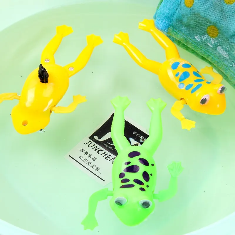 

Hot Sale Full Of Vitality Swimming Frogs Relax Clockwork Frog Toy Baby Bath Toy Wind Up Toy For Kids Children Gift