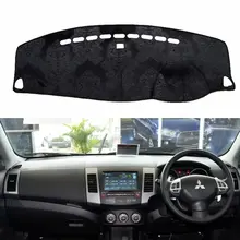 Для Mitsubishi Outlander v-образной КРЕПЕЖНОЙ ПЛАСТИНОЙ LS GT 2006 2007 2008 2009 2010 2011 2013 фланель Dashmats приборной панели крышки тире колодки коврик в машину RHD