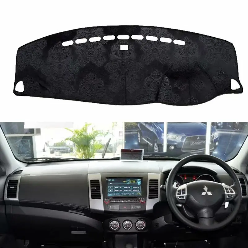 Фланелевые коврики для приборной панели Mitsubishi Outlander LS GT 2006 2007 2008 2009 2010 2011 2013
