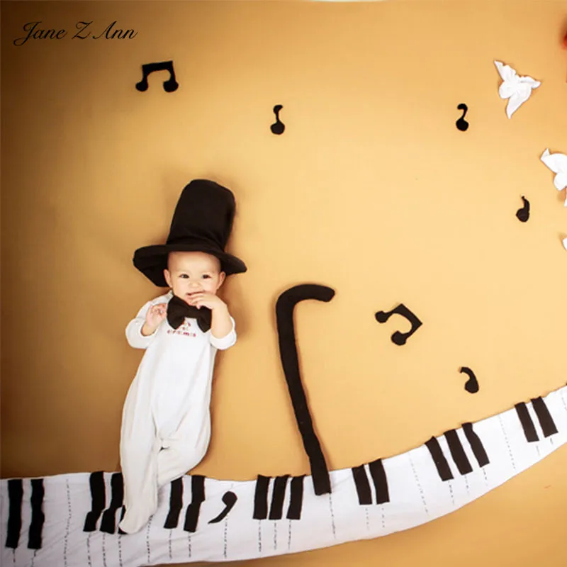Джейн Z Ann Новорожденный ребенок реквизит для фотосъемки pianist тема фоновый комплект Fotografia аксессуар студия съемки реквизит для фотографий - Цвет: Белый