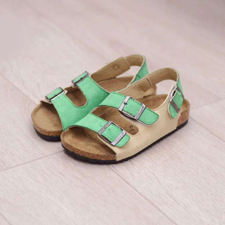 2017 Summer Kids Sandals Cork Sole Boys Clogs European Style Children