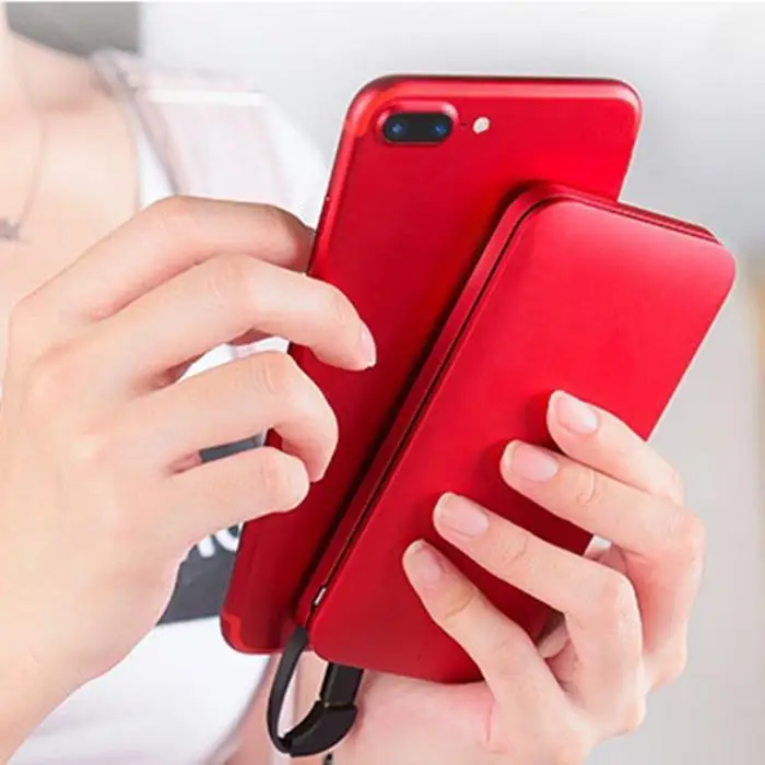 20000mAh Large Capacity Quick Charger Poverbank Output Power Bank Portable Charger External Battery For Xiaomi MI iPhone X Note