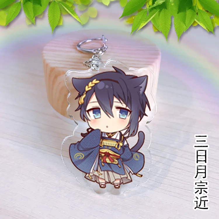 Аниме Touken Ranbu Online Munechika Kogitsunemaru Fox Hotarumaru Подвески Акриловый Брелок фигурка модель