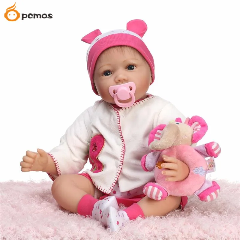 High Quality 28cm Handmade Silicone Cute Baby Dolls For Kids