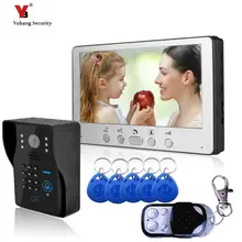 Yobang Security Freeship 7 inch video door phone door bell system waterproof IR camera video intercom door access control system
