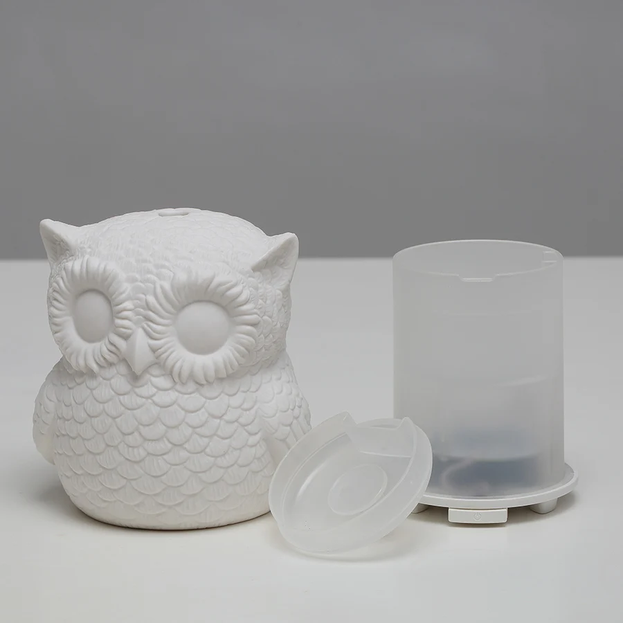 Creative owl Ultrasonic Essential Oil Diffuser Mini USB Air Humidifier Aromatherapy LED Light Aroma Diffuser For Home Office Car
