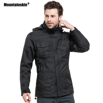

Mountainskin Men's 3 In 1 Winter Fleece Jacket 2 Pieces Outdoor Sports Windbreaker Fishing Hiking Camping Ski Brand Coat VA290