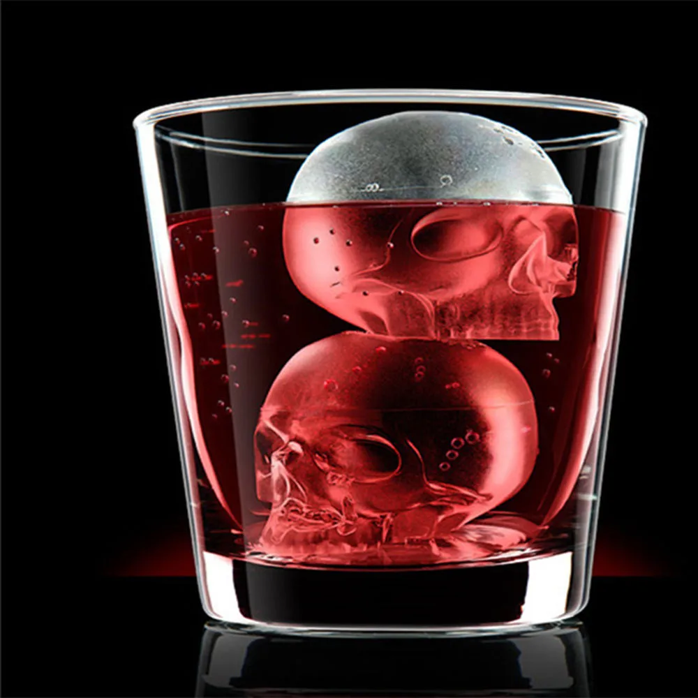 

Pop Halloween 3D Skull Silicone Mold Chocolate Fondant Cake Making Baking Mould Halloween Silicone Mold