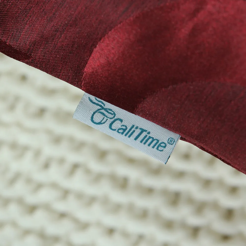 2 шт. наволочка CaliTime Чехол на подушку с обеих сторон современные звезды и луна полиэстер 1" X 18"(45 см X 45 см) Бордовый