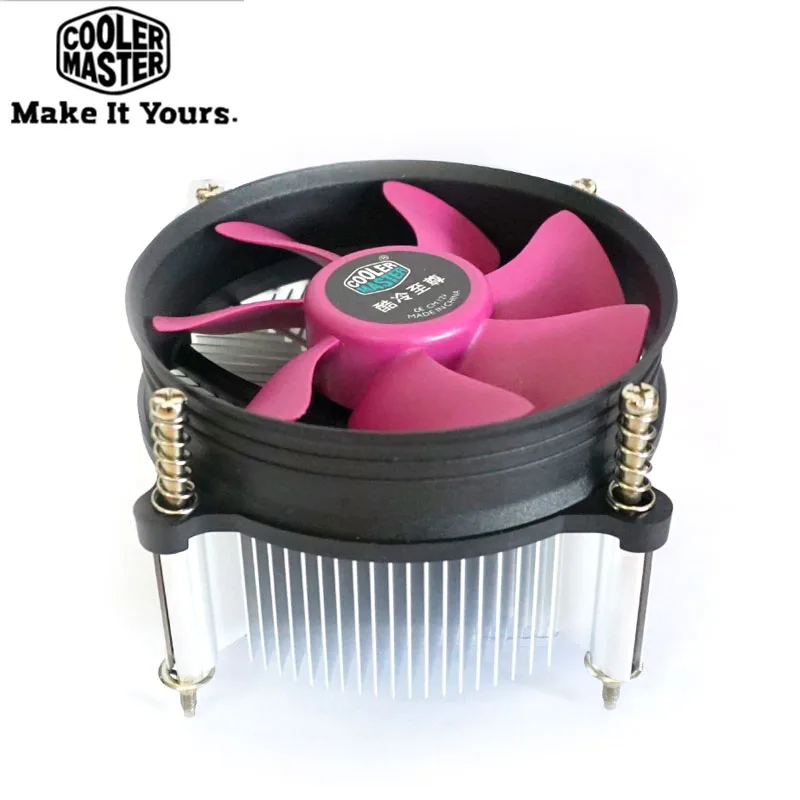 Cooler Master Multiplatform CPU cooler for Intel LGA 775 115X CPU radiator 3pin cooling CPU 9cm