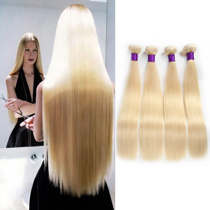 613 Blonde Virgin Hair 4pcs Lot 8a Brazilian Virgin Hair Straight