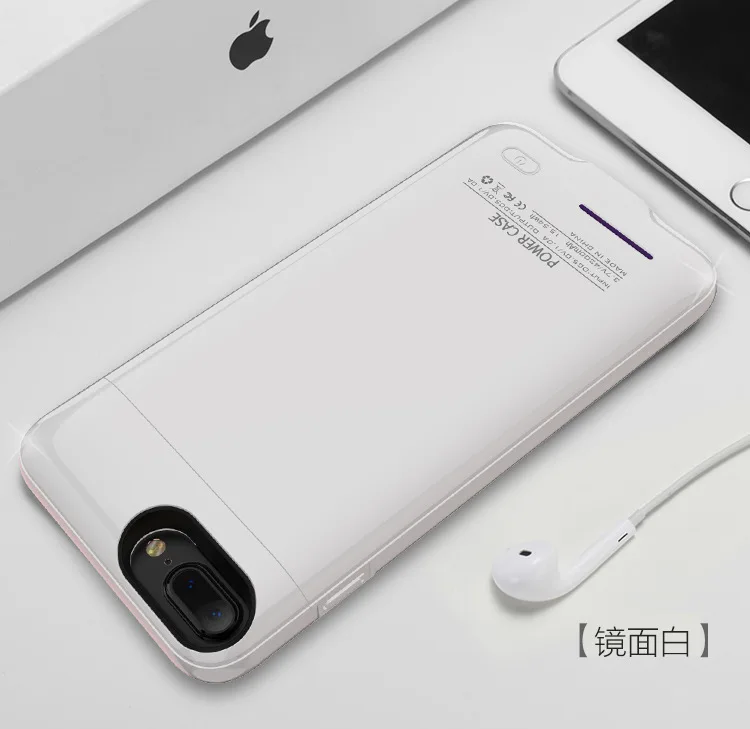 Универсальный чехол-аккумулятор для iPhone X XS Max XR 6 S+ 7+ 8+ зарядное устройство для телефона чехол для iPhone 6 6 S 7 8 Plus 4000/5000 mAh - Color: for iphone 6 6s 7 8