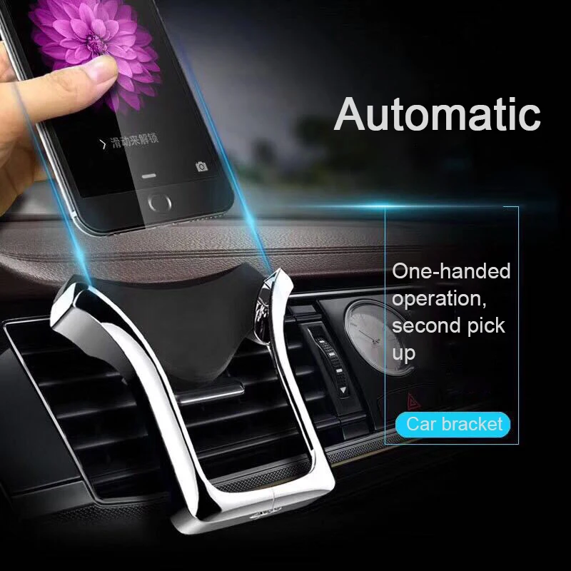 

Car Phone Holder Universal Air Vent Mount Clip Cell Holder For Phone In Car No Magnetic Mobile Phone Stand Holder smart phone