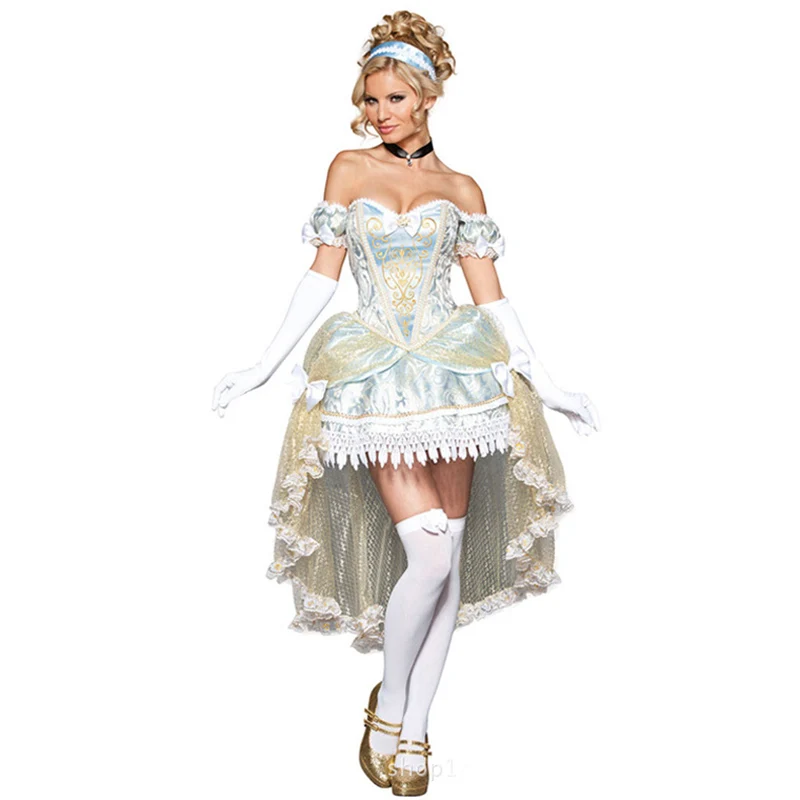 Белый Готический средневековый дворец сексуальный костюм принцессы карнавальный ролевая игра наряды нарядное платье для взрослых костюмы на Хэллоуин для Для женщин